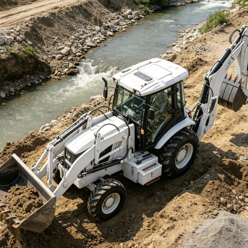 Heavy Equipment Working - Alat Berat Penggali dan Pengangkut Tanah