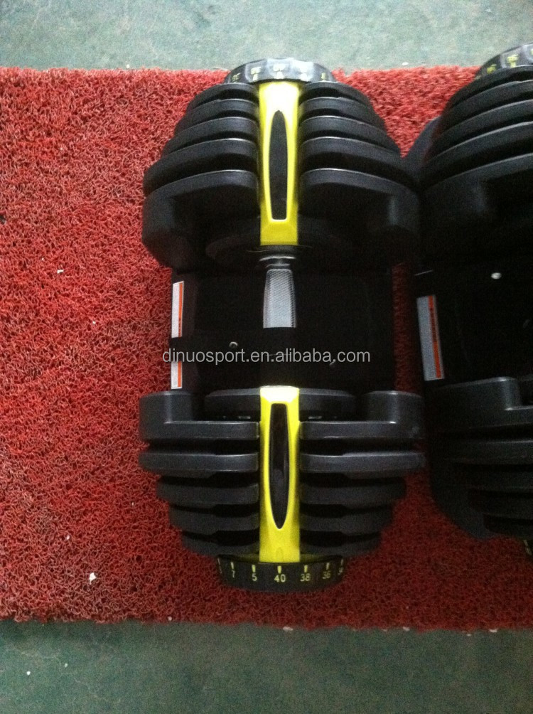 Heavy Equipment Supplier - Set Dumbbell Adjustable 40kg/90LB Berlapis Karet