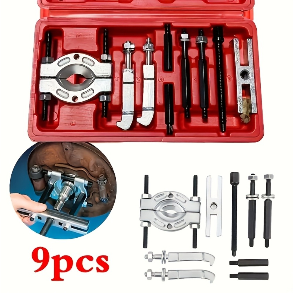 Heavy Equipment Maintenance - Set Peralatan Pemisah Bearing 9 Pcs,