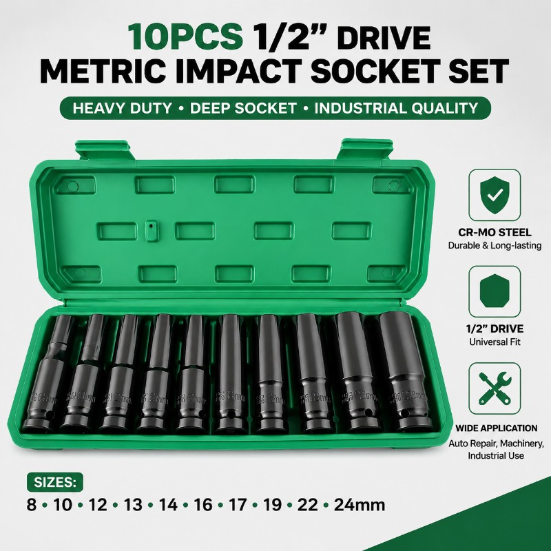 Heavy Equipment Maintenance - 1 Set 10 Pcs Set Soket