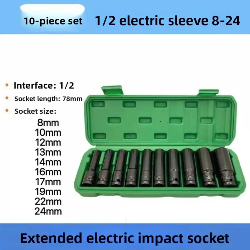1 Set 10 Pcs Set Soket Impact  - Heavy Equipment Maintenance ulasan dan harga